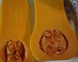 A picture of step 2 of Chorizo butternut squash casserole.