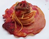 A picture of step 4 of Spaghetti And Ham With Honey Whole Grain Mustard Sauce.