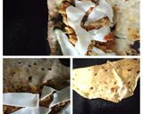 A picture of step 1 of Chapati sandwich.