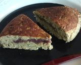 A picture of step 9 of Black Bean & Okara Cake (Matcha & Kuromitsu Flavour).