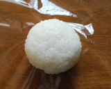 A picture of step 1 of Super Mario Chain Chomp Bento.