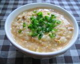 A picture of step 5 of Fluffy and Creamy Spicy Natto and Egg Rice Porridge.