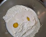 Foto langkah ke 1 dari resep Bolu Kukus Buah Naga.