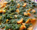 A picture of step 3 of Methi-vadi sabji.