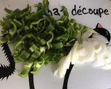 Une image de l'étape 1 de Salade de poivrons aux oignons et coriandre.