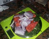 A picture of step 5 of HCG diet meal 4: baked chicken and spinach pocket.