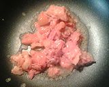 A picture of step 2 of Sweet and sour trotters with asparagus and zucchini.