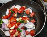 A picture of step 2 of Butter Mushroom Masala.