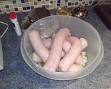 A picture of step 3 of Sausage meat stuffing.