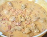 A picture of step 4 of Chicken Tomato Cream Pasta.
