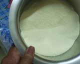 A picture of step 1 of Suji Sprouts Sandwich Dhokla.