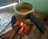 A picture of step 1 of Desi Chulhe Me Bana Khana Simple Thali.