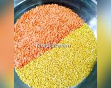A picture of step 1 of Mix daal.