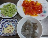 時蔬炒蝦仁的食譜步驟1照片