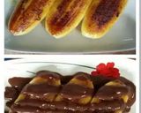 Foto langkah ke 4 dari resep Pisang Panggang Vla coklat.