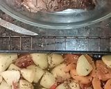 Foto del paso 6 de la receta: Tapa de nalga novillo mechada. Con papas y zapallo