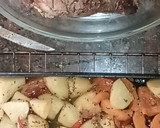 Foto del paso 6 de la receta: Tapa de nalga novillo mechada. Con papas y zapallo