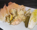 Foto del paso 5 de la receta: Pastel de salmón y espárragos con masa filo