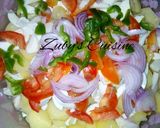 A picture of step 5 of Ardeve(potato salad).