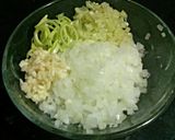 A picture of step 1 of Thermidor sea bass.