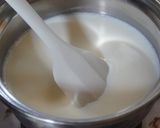 A picture of step 3 of Rich and Smooth Black Sesame Pudding.