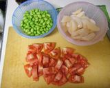 A picture of step 1 of Chilled Pasta with Scallops & Edamame.