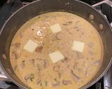 A picture of step 3 of Pork Medallions in a Mushroom Cream Sauce.