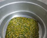 A picture of step 3 of Kothimbir Vadi (Cilantro Snack).