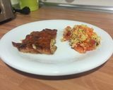 Foto del paso 8 de la receta: Pollo horneado con salsa ranchera y bacon