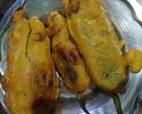 हरी मिर्च की पकोड़ी रेसिपी चरण 1 फोटो