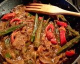 A picture of step 3 of Sig's Okra and Lentil Stew.