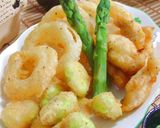 A picture of step 3 of Beer-Battered Fried Fava Beans and Chicken Tenders.