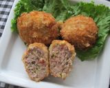 A picture of step 8 of Minced Pork Cutlets with Ham and Cabbage.
