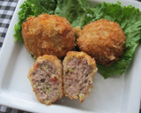 A picture of step 8 of Minced Pork Cutlets with Ham and Cabbage.