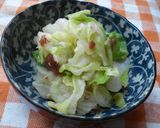 A picture of step 5 of Easy Oil-free Boiled Cabbage with Umeboshi.