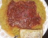 A picture of step 8 of Speghetti...squash.