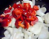 A picture of step 4 of Onion and Bell Pepper Miso Stir Fry - Great in Bentos.