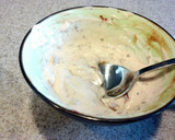 A picture of step 1 of Snapper Tacos with Chipotle Cream.