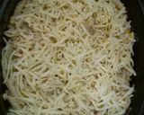 A picture of step 8 of Beefy penne carbonara pasta.
