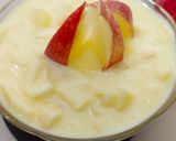 A picture of step 5 of Apple Custard Salad.