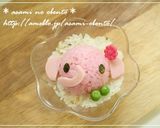 A picture of step 7 of For Character Bentos: Animal Shaped Cup Sushi.