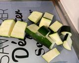 Une image de l'étape 4 de Flan de panais et courgettes à la crème et persil.