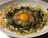 A picture of step 8 of Teriyaki Mayonnaise Natto Pasta for Lunch at Home.