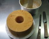 A picture of step 14 of Basic Plain Chiffon Cake.