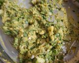 A picture of step 2 of Tasty palak vada.