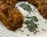 A picture of step 6 of Smoked eggplant curry /baingan bharta.