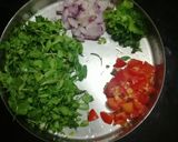 A picture of step 1 of Tomato Methi curry.