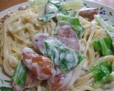 A picture of step 10 of Mushroom Sour Cream Spaghetti.