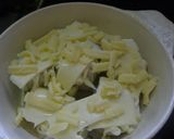 A picture of step 4 of Piping Hot Taro Root Baked in Cheese.