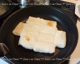A picture of step 2 of Mochi Pizza Made in a Frying Pan.